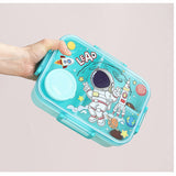Magic Cartoon Stainless Steel Lunch Box - 3 Compartment ( 750ml )