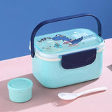 Double Layered PP Meal Box - 1600 ml + 80ml