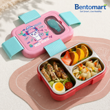 PU Insulated Kids Stainless Steel Lunch Box 3 Grid - 750ml