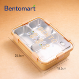 BENTO Stainless Steel Lunch Box 3 Compartment - 900ml