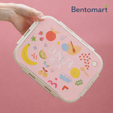 Cartoon Sealed Stainless Steel Lunch Box - 3 Grid ( 620ml )