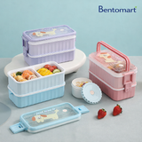 Cute Puppy Theme 2-Layer PP Bento Lunch Box – 1360ml +200ml