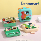 Toucan Themed Bento Lunch box 3 Grid - 1120ml + 70ml