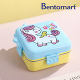 Unicorn Themed Bento Lunch box 3 Grid - 1120ml + 70ml