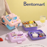 Mermaid Themed Bento Lunch box 3 Grid - 1120ml + 70ml