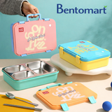 UV Print Bento Lunch Box 3 Grid - 850ml