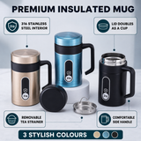 Office Thermos Heat Resistance 316 Stainless Steel Mug - 500ml