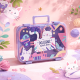 CAT Themed Bento Lunch Box 4 Grid - 1000ml + 150ml