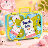 CAT Themed Bento Lunch Box 4 Grid - 1000ml + 150ml
