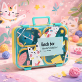 CAT Themed Bento Lunch Box 4 Grid - 1000ml + 150ml