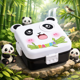 Panda Themed PP Bento Lunch box 3 Grid - 1590ml + 70ml