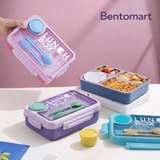 Premium Stainless Steel Lunch Box with Cutlery - 4 Compartment ( 900ml + 80ml )