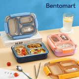 Independent Sealing Stainless Steel Lunch Box - 3 Compartment ( 710 ml )