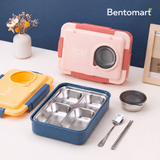Space Capsule Bento Box with Soup Container - 4 Grid ( 1000ml + 150ml )