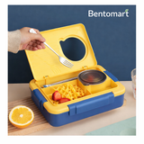 Portable Bento Box with Soup Container - 3 Compartment ( 750ml + 150ml )