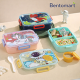 Cute Fun Sealed PP Lunch Box 3 Compartment - ( 1200ml + 80ml )