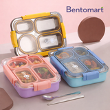 Independent Sealing Stainless Steel Lunch Box - 4 Compartment ( 900 ml )