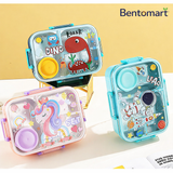 Magic Cartoon Stainless Steel Lunch Box - 3 Compartment ( 750ml )