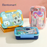 Fantasy Cartoon Stainless Steel 4 Compartment - 900ml