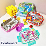 Cartoon Theme Stainless Steel 3 Compartment - 750ml