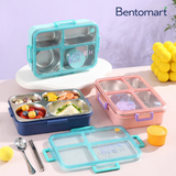 Premium Leak Proof Stainless Steel 4 Compartment - 900ml + 80ml