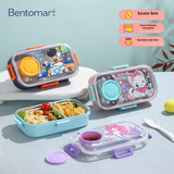 Kids Bento Lunch Box – Mermaid, Kitty & Space Themes - 700ml + 80ml