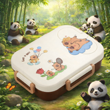 Cute Bear Kids Bento Lunch Box 3 Grid - 600ml