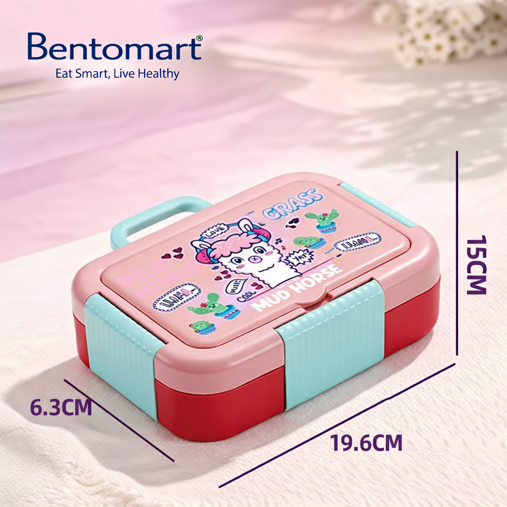 PU Insulated Kids Stainless Steel Lunch Box 3 Grid - 750ml