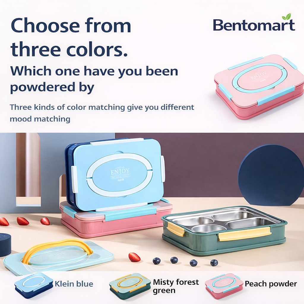 BentoMart Premium Four-Compartment Lunch Box ( 1000ml )