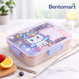 Unicorn and Ben Dino Bento Lunch Box - 3 Compartment ( 750ml )