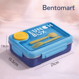 Premium Stainless Steel Lunch Box with Cutlery - 3 Compartment ( 750ml + 80ml )