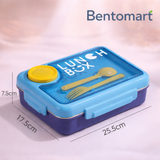 Premium Stainless Steel Lunch Box with Cutlery - 4 Compartment ( 900ml + 80ml )