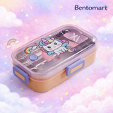 Astronaut / Unicorn / Dino Bento Stainless Steel Lunch Box - 2 Compartment ( 700ml )