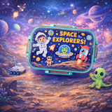 Kids Bento Lunch Box – Mermaid, Kitty & Space Themes - 700ml + 80ml