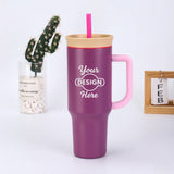Big Capacity Insulated Tumbler with Handle & Straw – 1200ml