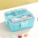 Floral Theme PP Lunch Box - 3 Grid ( 1020ml + 70ml )