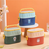 Cute Enfant 950ml Double Layer PP Lunch Box