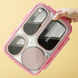 BENTO Leak Proof 4 Grid Lunch Box - 800ml + 150ml ( Bowl )