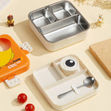Super Chic Stainless Steel Lunch Box - 3 Grid ( 1120ml + 70ml )