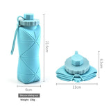 Silicone Folding Water Bottle - 600ml