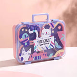 CAT Themed Bento Lunch Box 3 Grid - 1200ml