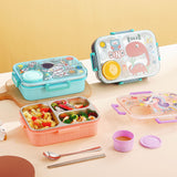 Magic Cartoon Stainless Steel Lunch Box - 3 Compartment ( 750ml )