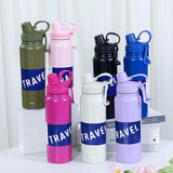 Large Capacity Vacuum Insulated Stainless Steel Water Bottle - 840ml