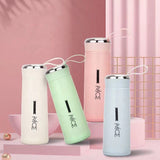 Premium Lead-Free Glass Water Bottle - 400ml