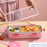 Independent 2 Compartment Box with Bowl - 600 + 150ml