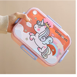 Magic Cartoon Stainless Steel Lunch Box - 3 Compartment ( 750ml )