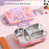 Pastel Surface Bento Lunch Box 3 Compartment - 600ml
