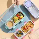 Independent 2 Compartment Box with Bowl - 600 + 150ml