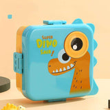 Super Dino Cartoon PP Lunch Box - 3 Grid ( 1590ml + 70ml )