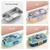 Astronaut / Unicorn / Dino Bento Stainless Steel Lunch Box - 2 Compartment ( 700ml )